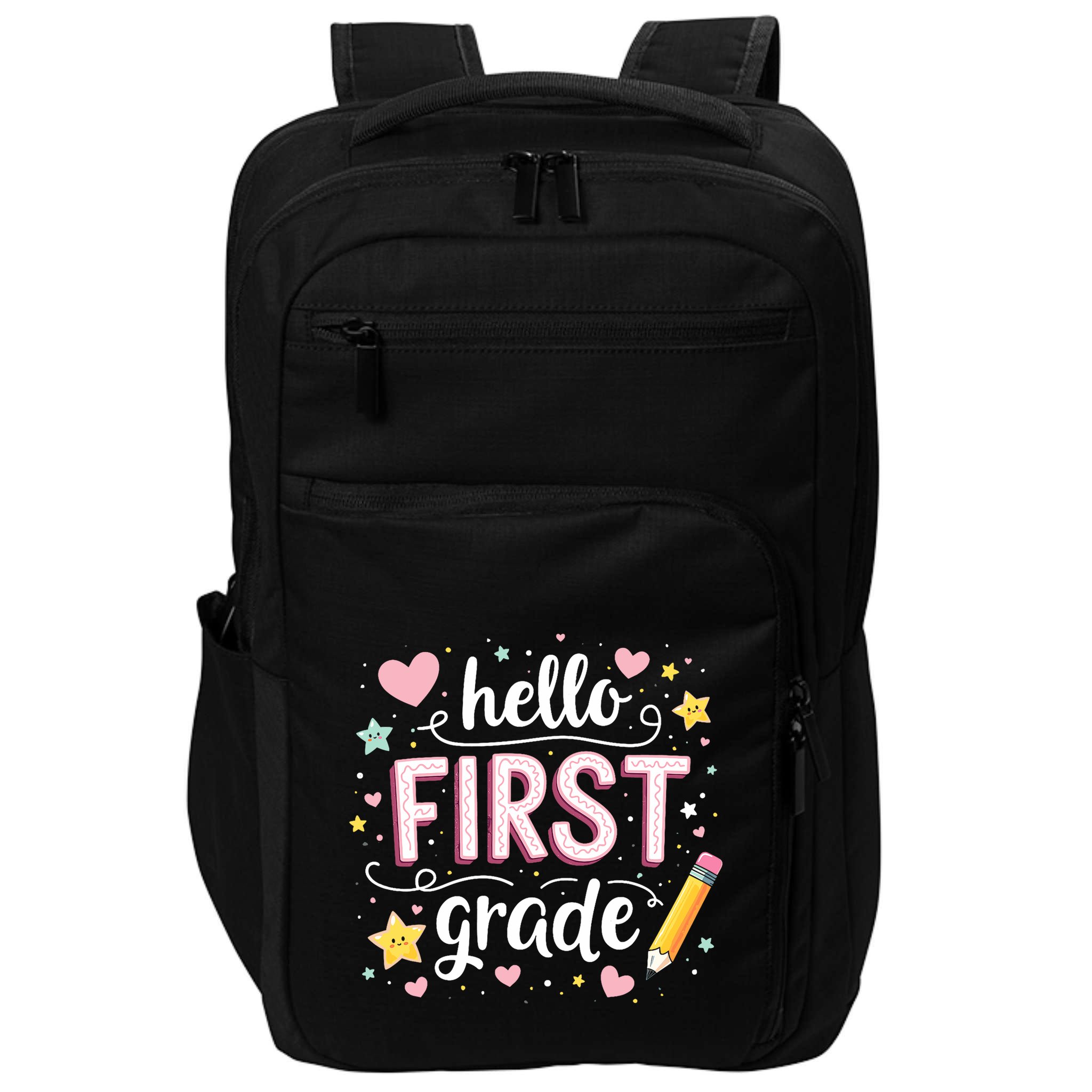 Hello Team 1st Grade Back To School Outfit Impact Tech Backpack