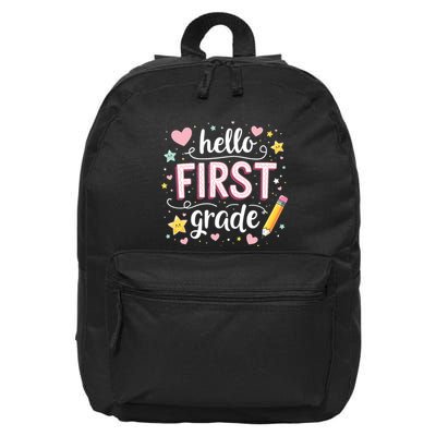 Hello Team 1st Grade Back To School Outfit 16 in Basic Backpack