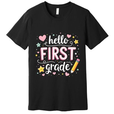 Hello Team 1st Grade Back To School Outfit Premium T-Shirt