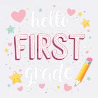 Hello Team 1st Grade Back To School Outfit Garment-Dyed Sweatshirt