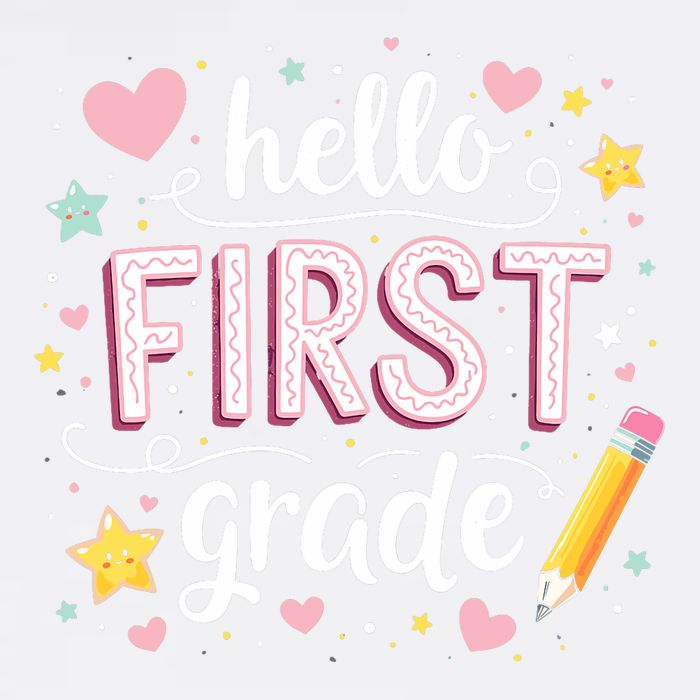 Hello Team 1st Grade Back To School Outfit Garment-Dyed Sweatshirt