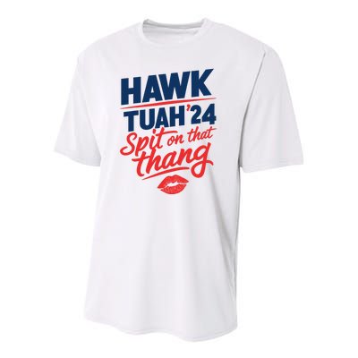 Hawk Tuah 24 Spit On That Thang Hawk Tuah 2024 Kiss Youth Performance Sprint T-Shirt