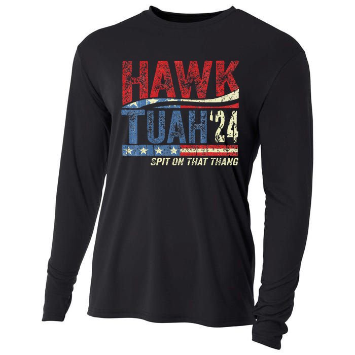 Hawk Tuah 24 Spit On That Thang Cooling Performance Long Sleeve Crew