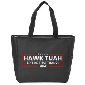 Hawk Tuah 24 Spit On That Thang Zip Tote Bag