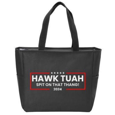 Hawk Tuah 24 Spit On That Thang Zip Tote Bag