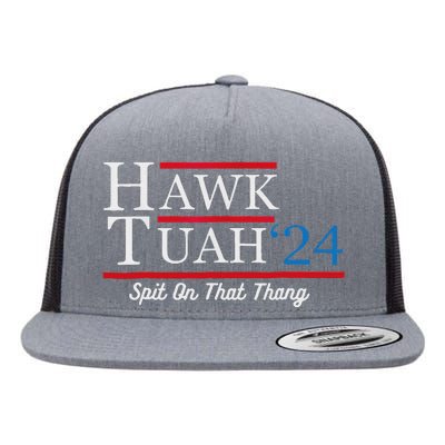 Hawk Tuah 24 Spit On That Thang Flat Bill Trucker Hat