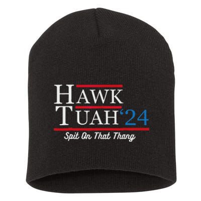 Hawk Tuah 24 Spit On That Thang Short Acrylic Beanie