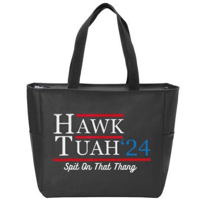 Hawk Tuah 24 Spit On That Thang Zip Tote Bag