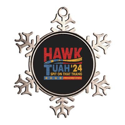 Hawk Tuah 24 Spit On That Thang Metallic Star Ornament