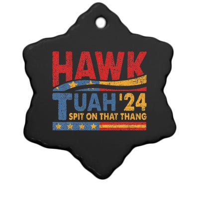 Hawk Tuah 24 Spit On That Thang Ceramic Star Ornament