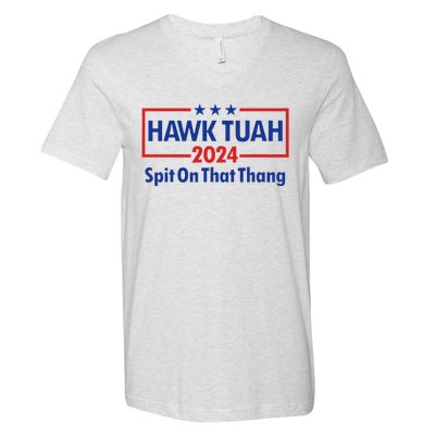 Hawk Tush 2024 Usa Flag Election Parody V-Neck T-Shirt