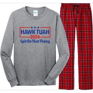 Hawk Tush 2024 Usa Flag Election Parody Long Sleeve Pajama Set