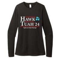 Hawk Tuah 24 Spit On That Thang Womens CVC Long Sleeve Shirt