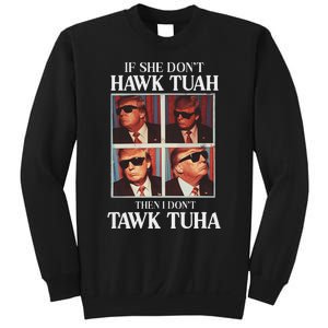 Hawk Tush 2024 Hawk Tuah Trump Embarrassing Airport Sweatshirt