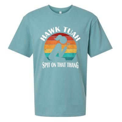 Hawk Tuah 24 Spit On That Thang Sueded Cloud Jersey T-Shirt