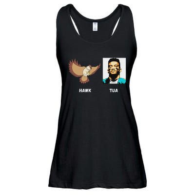 Hawk Tush 24 Spit On That Thing Retro Political President Ladies Essential Flowy Tank