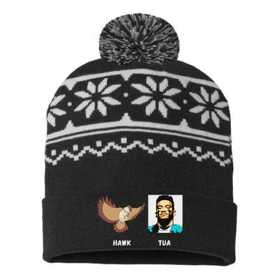 Hawk Tush 24 Spit On That Thing Retro Political President USA-Made Snowflake Beanie