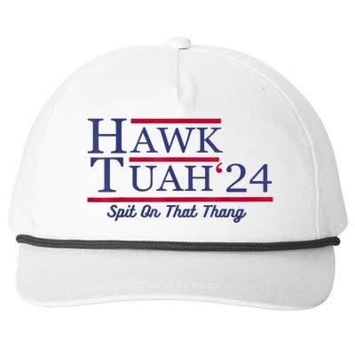 Meme Hawk Tuah 24 Spit On That Thang Funny Gift Snapback Five-Panel Rope Hat