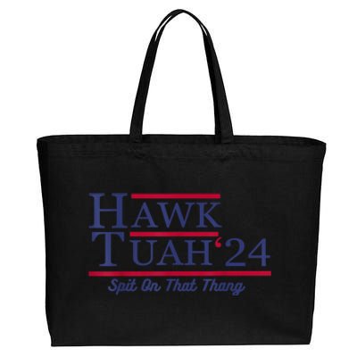 Meme Hawk Tuah 24 Spit On That Thang Funny Gift Cotton Canvas Jumbo Tote