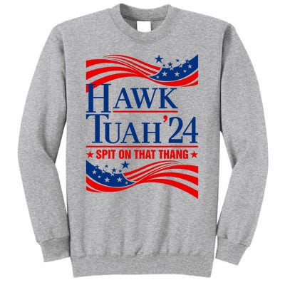 Hawk Tauh 24 Spit On That Thang Usa American Flag Meme Quote Tall Sweatshirt