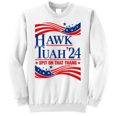 Hawk Tauh 24 Spit On That Thang Usa American Flag Meme Quote Sweatshirt