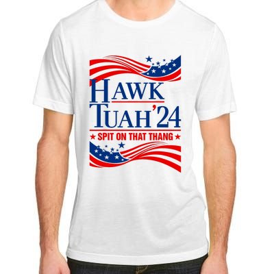 Hawk Tauh 24 Spit On That Thang Usa American Flag Meme Quote Adult ChromaSoft Performance T-Shirt