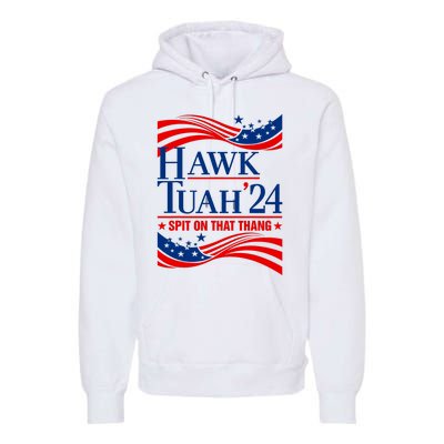 Hawk Tauh 24 Spit On That Thang Usa American Flag Meme Quote Premium Hoodie