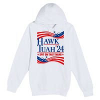 Hawk Tauh 24 Spit On That Thang Usa American Flag Meme Quote Premium Pullover Hoodie