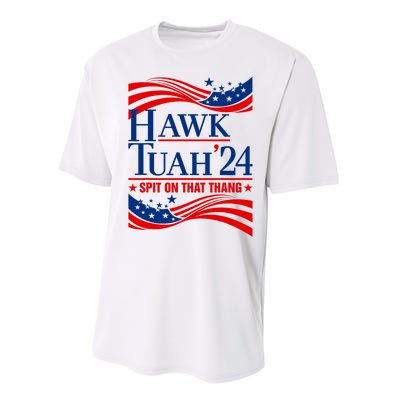 Hawk Tauh 24 Spit On That Thang Usa American Flag Meme Quote Performance Sprint T-Shirt