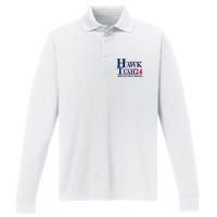 Hawk Tuah 24 Spit On That Thang Funny Saying Performance Long Sleeve Polo