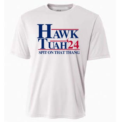 Hawk Tuah 24 Spit On That Thang Funny Saying Cooling Performance Crew T-Shirt