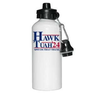 Hawk Tuah 24 Spit On That Thang Funny Saying Aluminum Water Bottle