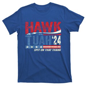 Hawk Tuah 24 Spit On That Thang Funny Meme American Flag  Gift T-Shirt