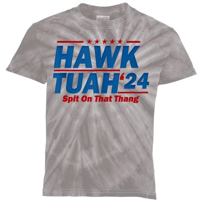 Hawk Tuah 24 Spit On That Thang Hawk Tuh Funny Kids Tie-Dye T-Shirt