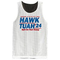 Hawk Tuah 24 Spit On That Thang Hawk Tuh Funny Mesh Reversible Basketball Jersey Tank