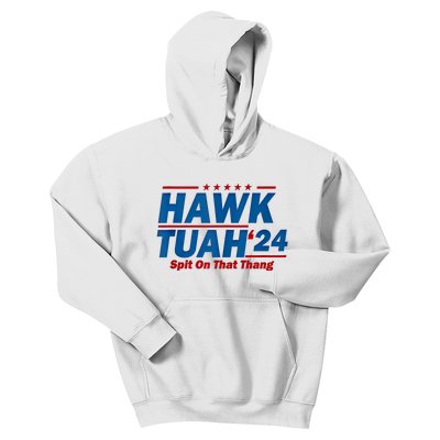 Hawk Tuah 24 Spit On That Thang Hawk Tuh Funny Kids Hoodie