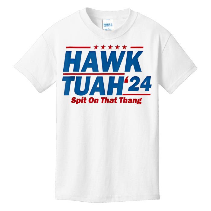 Hawk Tuah 24 Spit On That Thang Hawk Tuh Funny Kids T-Shirt