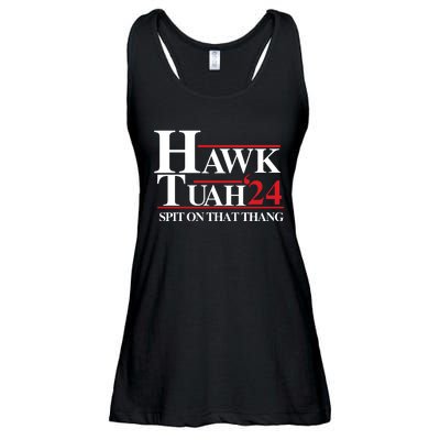 Hawk Tuah 24 Spit On That Thang Funny Saying Ladies Essential Flowy Tank