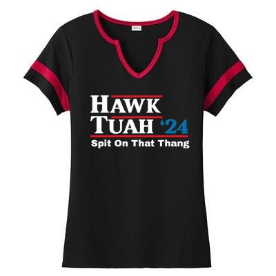 Hawk Tush 24 Spit On That Thing Election Girl Interview Ladies Halftime Notch Neck Tee