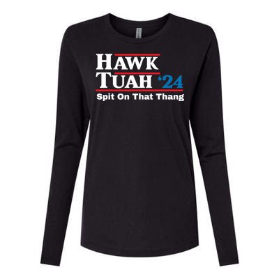 Hawk Tush 24 Spit On That Thing Election Girl Interview Womens Cotton Relaxed Long Sleeve T-Shirt