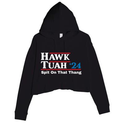 Hawk Tush 24 Spit On That Thing Election Girl Interview Crop Fleece Hoodie