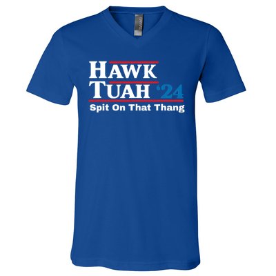 Hawk Tush 24 Spit On That Thing Election Girl Interview V-Neck T-Shirt