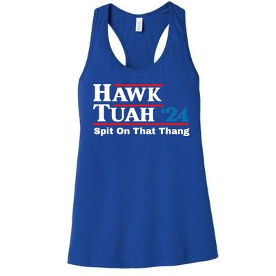 Hawk Tush 24 Spit On That Thing Election Girl Interview Women's Racerback Tank