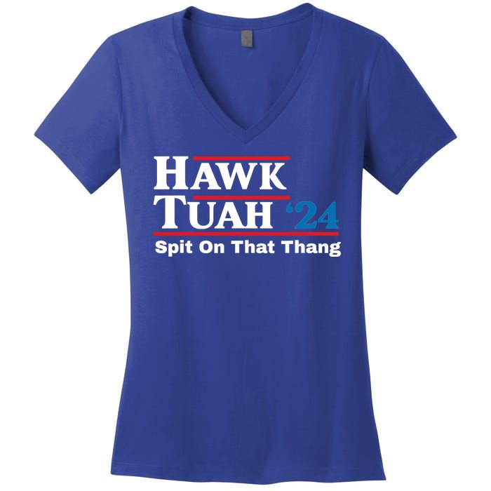 Hawk Tush 24 Spit On That Thing Election Girl Interview Women's V-Neck T-Shirt