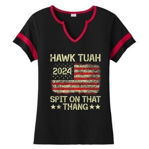 Hawk Tush 2024 Political Satire Ladies Halftime Notch Neck Tee