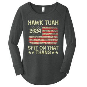 Hawk Tush 2024 Political Satire Women's Perfect Tri Tunic Long Sleeve Shirt