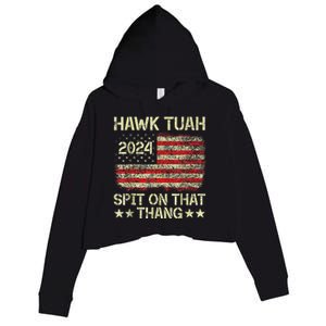 Hawk Tush 2024 Political Satire Crop Fleece Hoodie