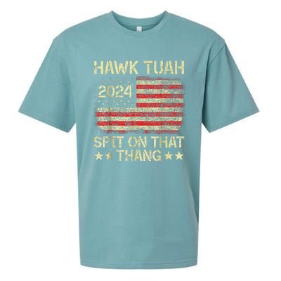 Hawk Tush 2024 Political Satire Sueded Cloud Jersey T-Shirt