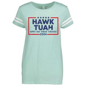 Hawk Tuah 24 Spit On That Thang Enza Ladies Jersey Football T-Shirt