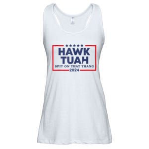 Hawk Tuah 24 Spit On That Thang Ladies Essential Flowy Tank